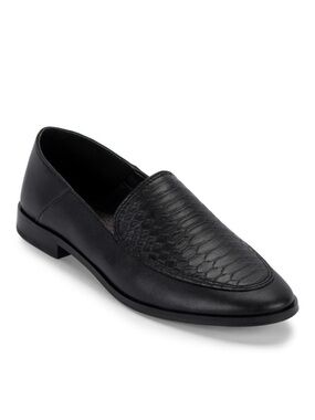 Dolce Vita Black Women’s Crocodile Textured Vamp Slip-On Loafers Size 8